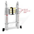 yongkang yongan deli flexible double sizes aluminium ladder